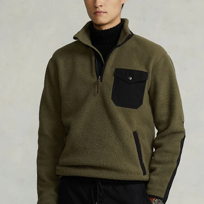 ポロラルフローレン メンズ ベルベット ハーフジップ ジャケット MNPOKNI16821858-300 Shop ポロラルフローレン メンズ ベルベット ハーフジップ ジャケット MNPOKNI16821858-300