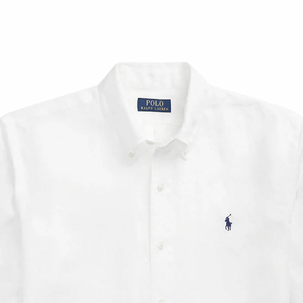 Polo Ralph Lauren Solid White Long Sleeve Button-Up Shirt Men 710966295-003 圖 8