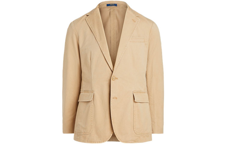 Polo Ralph Lauren SS21  Solid Unpadded Blazer Khaki Color MNPOSPC27620118-270