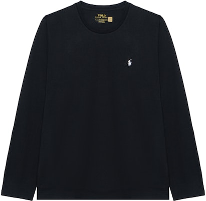 Polo Ralph Lauren SS22 黑色圓領T恤 經典刺繡標誌 714844759-001 Buy Polo Ralph Lauren SS22 黑色圓領T恤 經典刺繡標誌 714844759-001