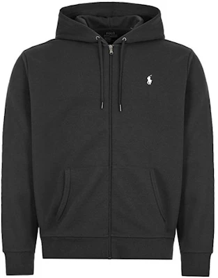 Polo Ralph Lauren SS22 黑色刺绣标志拉链连帽外套上衣. 710652313-001 Order Polo Ralph Lauren SS22 黑色刺绣标志拉链连帽外套上衣. 710652313-001