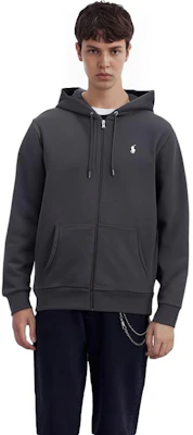 Polo Ralph Lauren SS22 黑色刺绣标志拉链连帽外套上衣. 710652313-001 Purchase Polo Ralph Lauren SS22 黑色刺绣标志拉链连帽外套上衣. 710652313-001