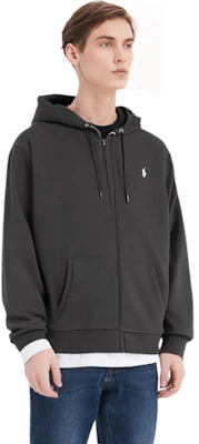 Polo Ralph Lauren SS22 黑色刺绣标志拉链连帽外套上衣. 710652313-001 Details for Polo Ralph Lauren SS22 黑色刺绣标志拉链连帽外套上衣. 710652313-001