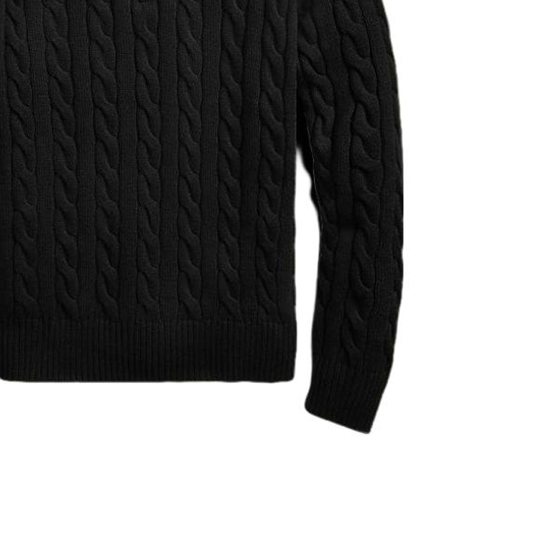 Polo Ralph Lauren SS22  Black Knit Zip-Up Sweater with Logo Embroidery. MNPOSWE16820773 圖 9