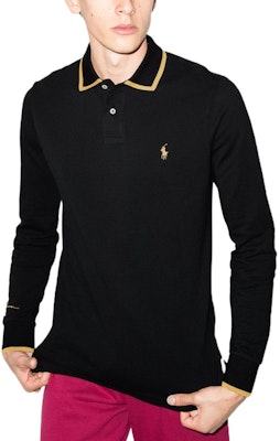 Polo Ralph Lauren SS22 Hitam Lengan Panjang Bordir Logo. 710857274-001 Lookbook Polo Ralph Lauren SS22 Hitam Lengan Panjang Bordir Logo. 710857274-001