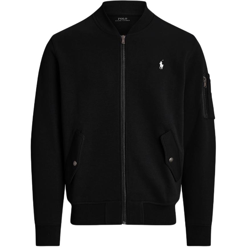 Polo Ralph Lauren SS22  Black Solid Baseball Collar Bomber Jacket. 710881521-002