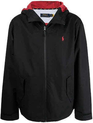 Polo Ralph Lauren SS22 黑色防水连帽拉链夹克. 710861091001BLACK Order Polo Ralph Lauren SS22 黑色防水连帽拉链夹克. 710861091001BLACK