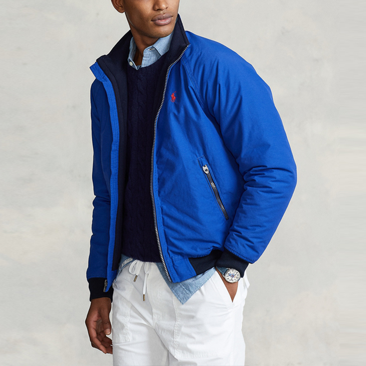 Polo Ralph Lauren SS22  Blue Fleece Zip-Up Jacket with Stand Collar. MNPOOTW16020757 圖 4