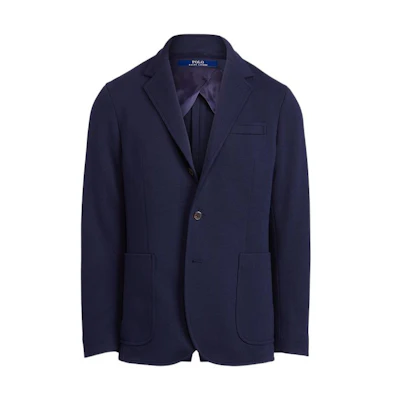 Polo Ralph Lauren SS22 Blue Solid Single-Breasted Long-Sleeve Blazer. MNPOSPC27620252-410