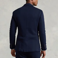 Shop Polo Ralph Lauren SS22 藍色單排釦長袖西裝外套 MNPOSPC27620252-410