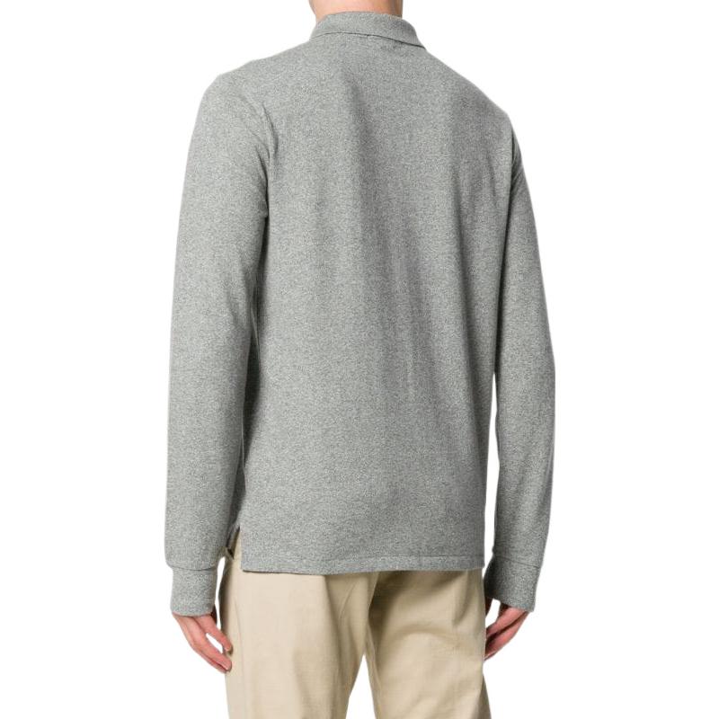 Polo Ralph Lauren SS22  Grey Cotton Long Sleeve Polo Shirt with Logo Embroidery 710681126-003 圖 4