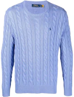 Polo Ralph Lauren SS22 Light Blue Embroidered Logo Crewneck Sweater. 710775885-043 Polo Ralph Lauren SS22 Light Blue Embroidered Logo Crewneck Sweater. 710775885-043