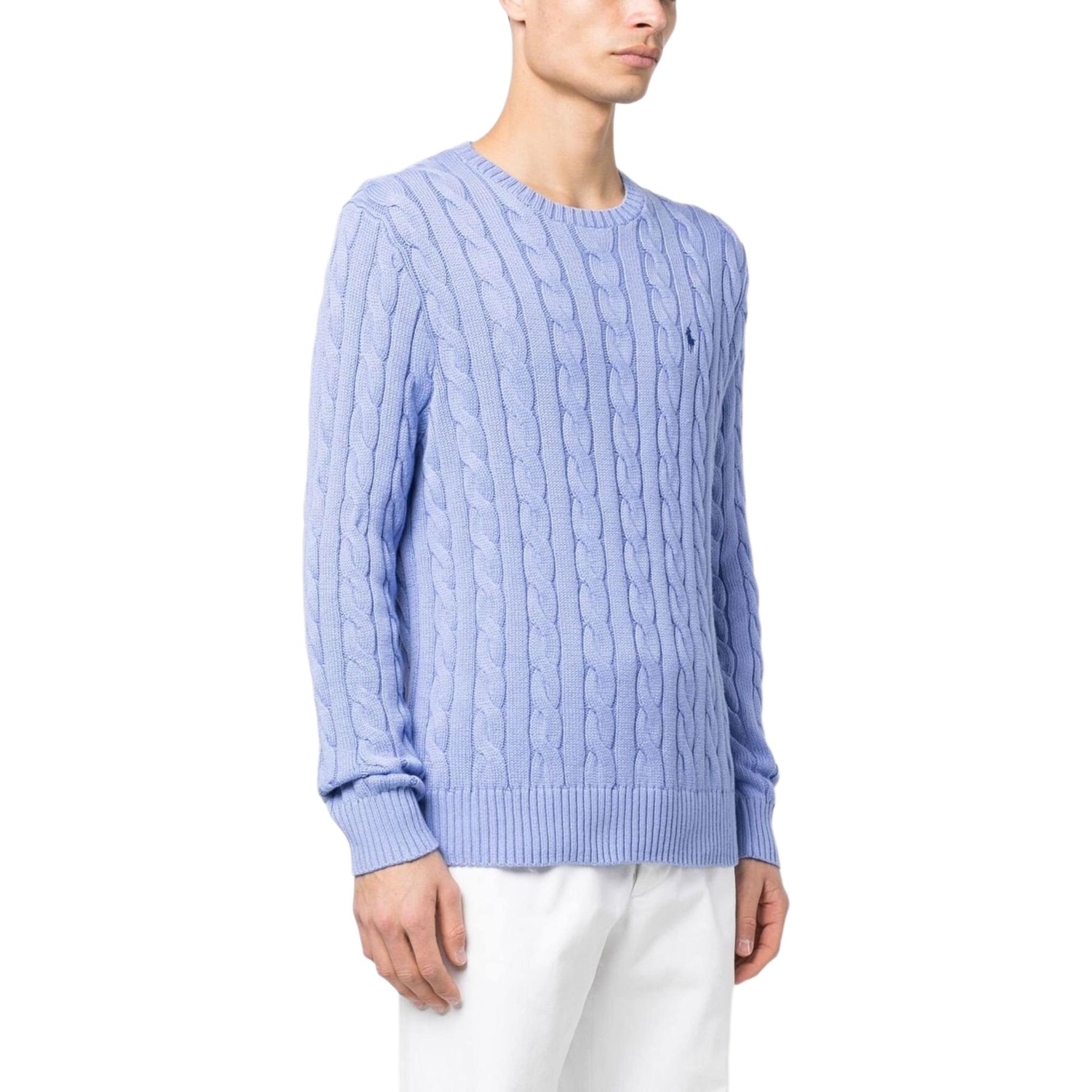 Polo Ralph Lauren SS22  Light Blue Embroidered Logo Crewneck Sweater. 710775885-043 圖 5