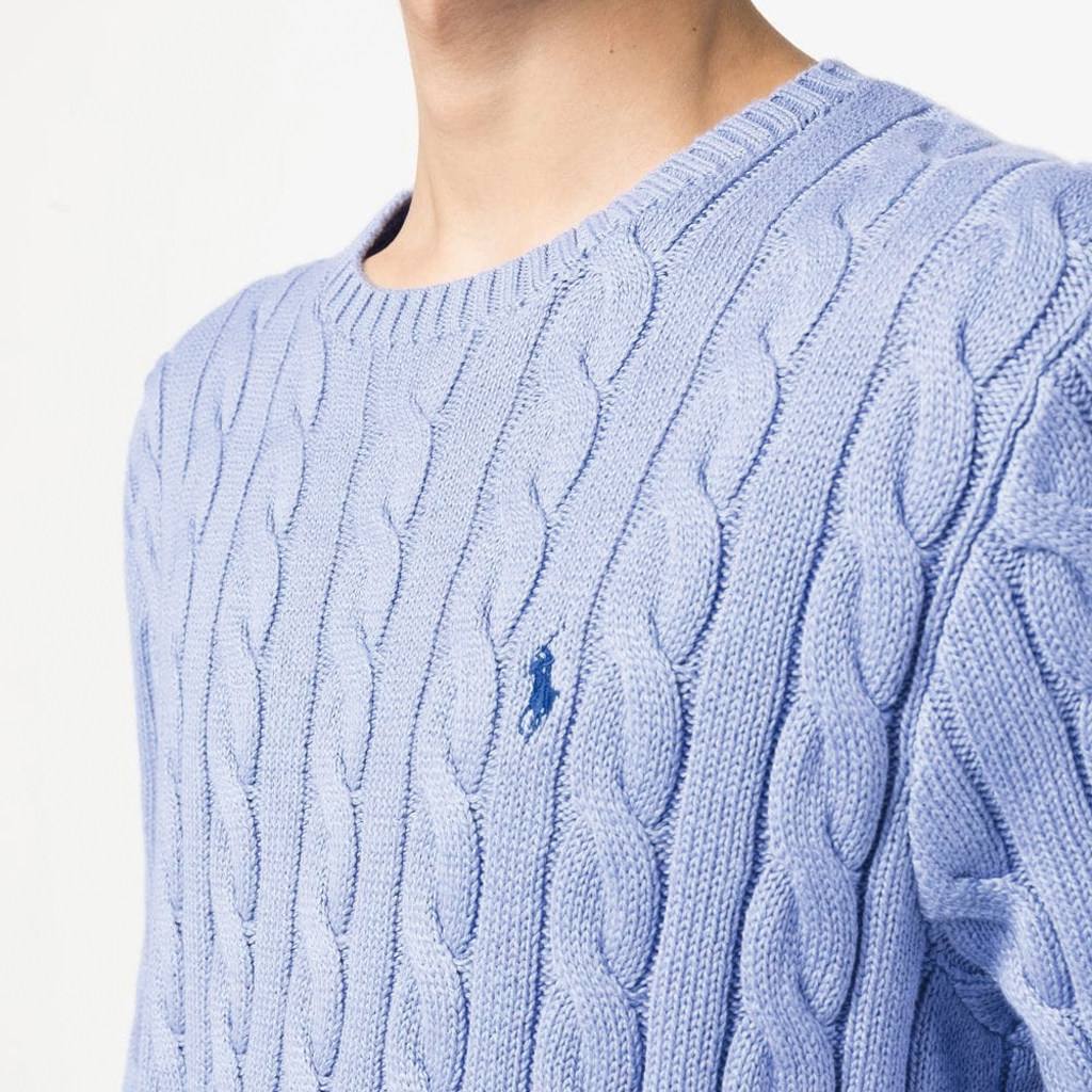 Polo Ralph Lauren SS22  Light Blue Embroidered Logo Crewneck Sweater. 710775885-043 圖 6