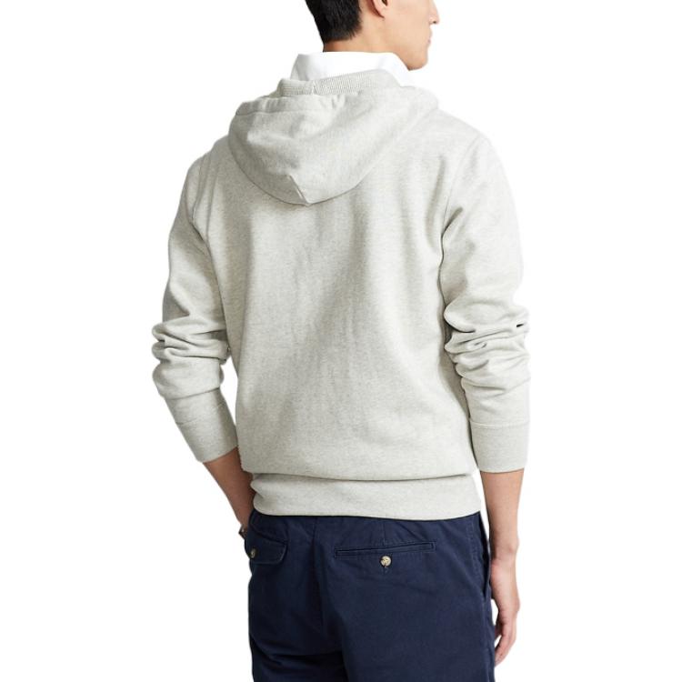 Details for Polo Ralph Lauren SS22 淺灰色刺繡標誌連帽衫 MNBLKNIM1C10054-D86