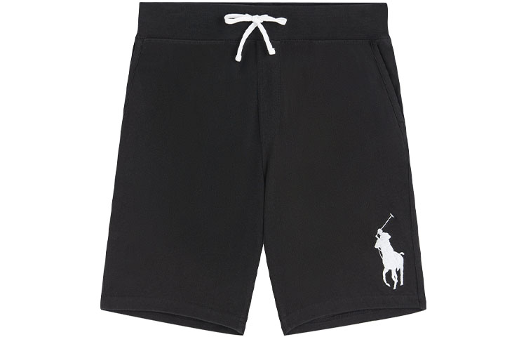 Order Polo Ralph Lauren SS22 黑色网布抽绳短裤 带刺绣标志款式短裤 MNPOSHO17620071