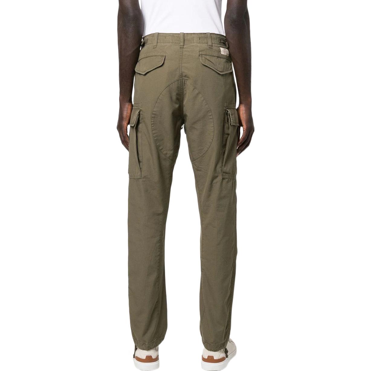 Shop Polo Ralph Lauren SS22 Seluar Cargo Tirus Hijau Zaitun Multi-Poket. 710864896-002