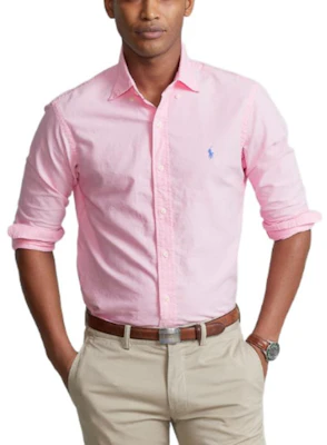 Polo Ralph Lauren SS22 Pink Solid Long Sleeve Shirt with Logo Embroidery. 710847235012 Purchase Polo Ralph Lauren SS22 Pink Solid Long Sleeve Shirt with Logo Embroidery. 710847235012