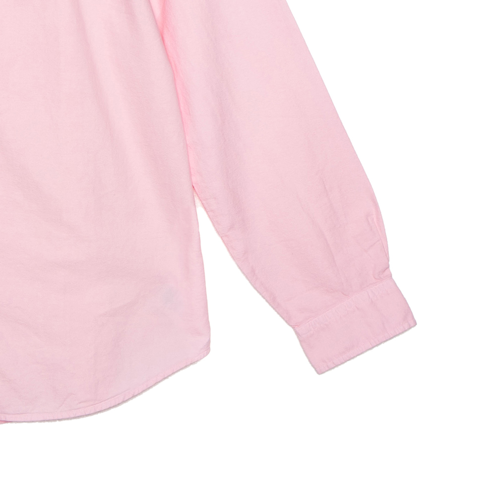 Sizing Polo Ralph Lauren SS22  Pink Solid Long Sleeve Shirt with Logo Embroidery. 710847235012