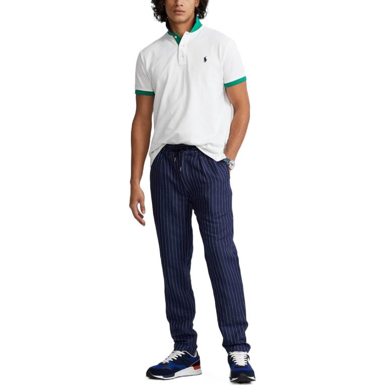 Lookbook Polo Ralph Lauren SS22 Slim Fit Seluar Jalur Kasual Navy Blue MNPOPNT14G20357-410