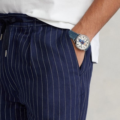 Polo Ralph Lauren SS22 Slim Fit Seluar Jalur Kasual Navy Blue MNPOPNT14G20357-410 Details for Polo Ralph Lauren SS22 Slim Fit Seluar Jalur Kasual Navy Blue MNPOPNT14G20357-410