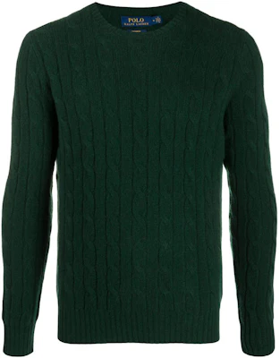 Polo Ralph Lauren SS22 绿色纯色麻花针织毛衣 710775749-019 Order Polo Ralph Lauren SS22 绿色纯色麻花针织毛衣 710775749-019