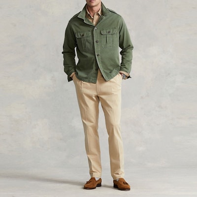 Polo Ralph Lauren SS22 綠色長袖純棉襯衫 MNPOWOV16821975-300 Lookbook Polo Ralph Lauren SS22 綠色長袖純棉襯衫 MNPOWOV16821975-300