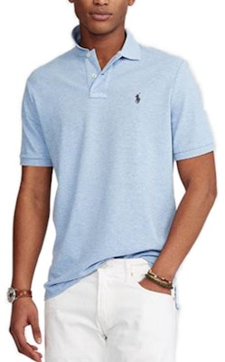 Polo Ralph Lauren SS22 Solid Logo Embroidered Cotton Polo Shirt Light Blue 710666997-007 Lookbook Polo Ralph Lauren SS22 Solid Logo Embroidered Cotton Polo Shirt Light Blue 710666997-007