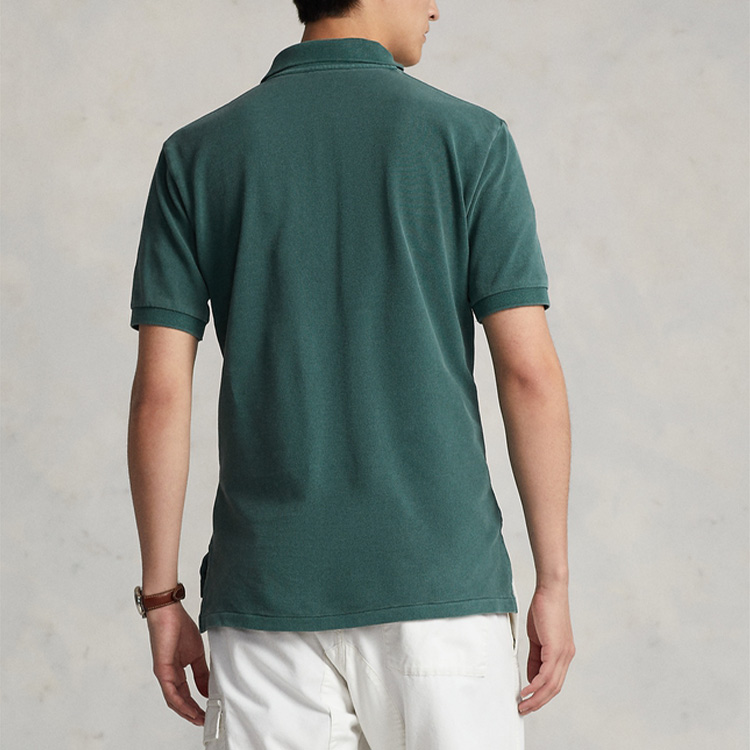 Purchase Polo Ralph Lauren SS22 深绿色标志性网眼短袖 Polo 衫. MNPOKNI1N821690