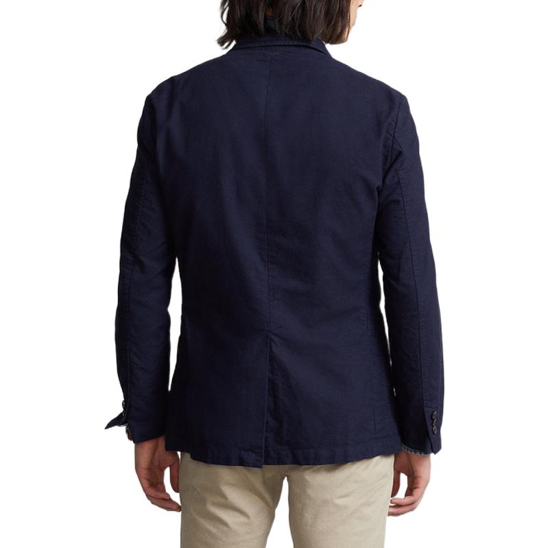Shop Polo Ralph Lauren SS22 海軍藍色長袖西裝外套. MNPOSPC27620255
