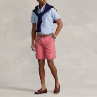 Lookbook Polo Ralph Lauren SS22 Camisa Oxford Manga Corta Azul. MNPOWOV1N820050-400
