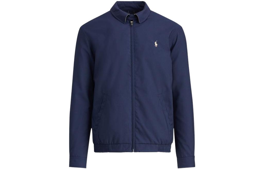 Polo Ralph Lauren SS22  Solid Zip-Up Track Jacket Navy Blue MNBLOTWM5A10025-B82