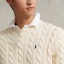 Cheap Polo Ralph Lauren SS22 米色刺繡Logo長袖圓領毛衣。 710775885-024