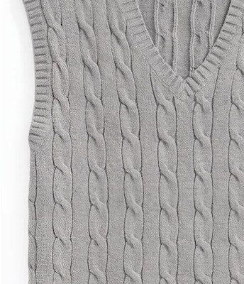 Chaleco de Punto Trenzado de Algodón Polo Ralph Lauren SS22 Hombre Gris. MNPOSWE1CM20042-020 Sizing Chaleco de Punto Trenzado de Algodón Polo Ralph Lauren SS22 Hombre Gris. MNPOSWE1CM20042-020