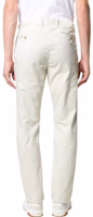 Shop Polo Ralph Lauren SS22经典直筒白色男士休闲裤。 710644988-012