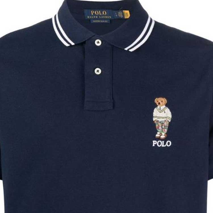Details for Polo Ralph Lauren SS22 拼色修身短袖POLO衫 海軍藍 男款 710867573-003