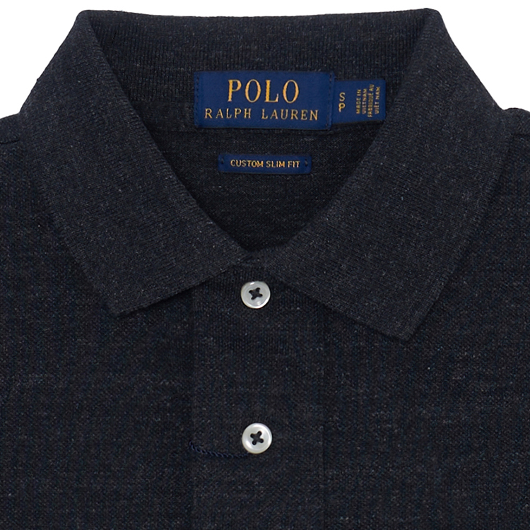 Cheap Polo Ralph Lauren SS22 Slim Fit Kaos Berkerah Hitam Pria. 710680784-011