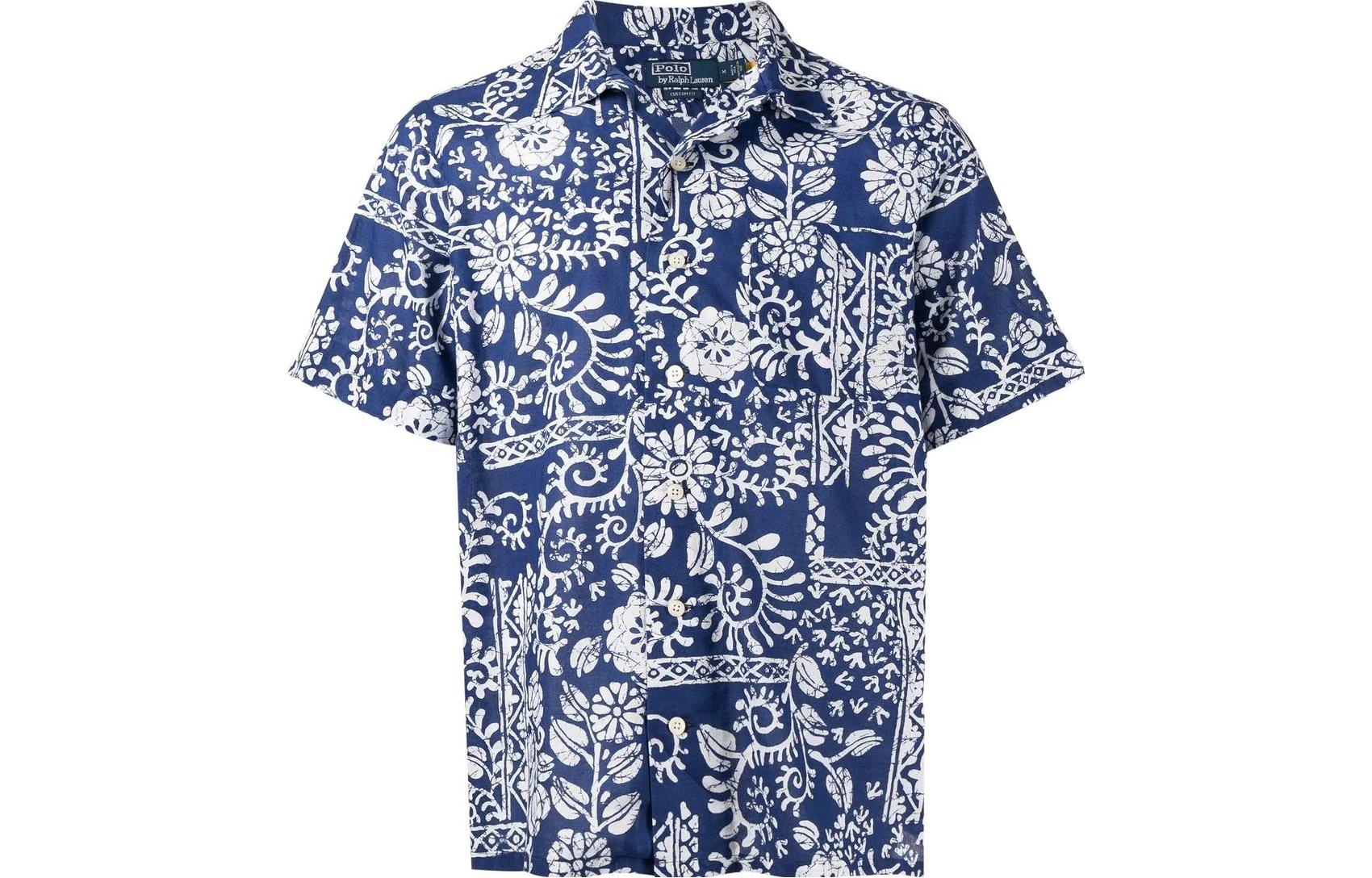 Polo Ralph Lauren SS22 Floral Print Short-Sleeve Shirt Blue 710864185-001 圖 2