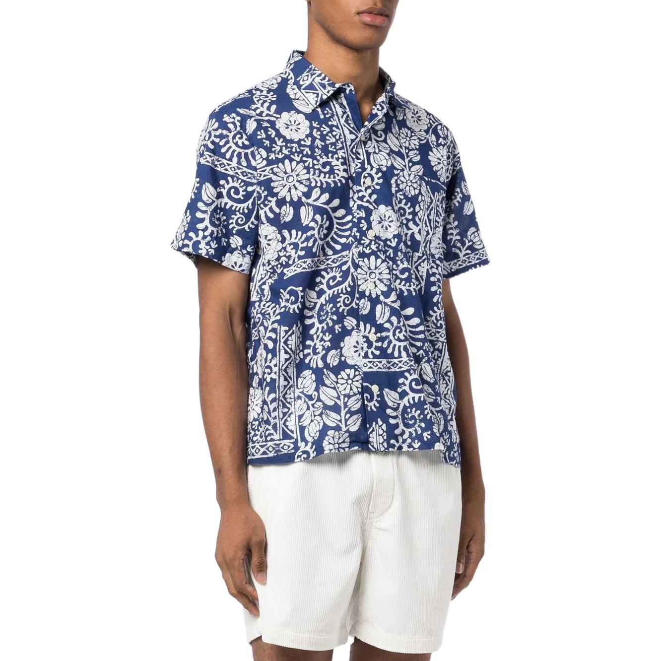 Polo Ralph Lauren SS22 Floral Print Short-Sleeve Shirt Blue 710864185-001 圖 5