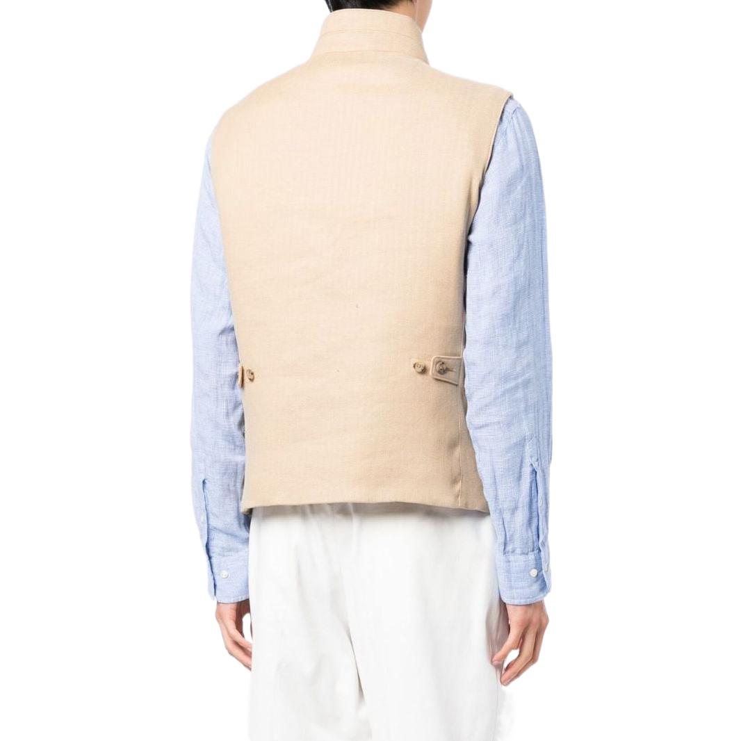 Purchase 폴로 랄프 로렌 SS22 켄달 버클 스탠드 칼라 포켓 베스트 카키. 710861989001MEDIUM