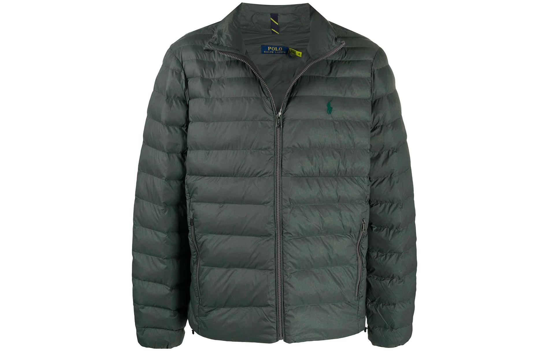 Polo Ralph Lauren SS22 Logo Embroidered Stand Collar Jacket Grey 710810897-011