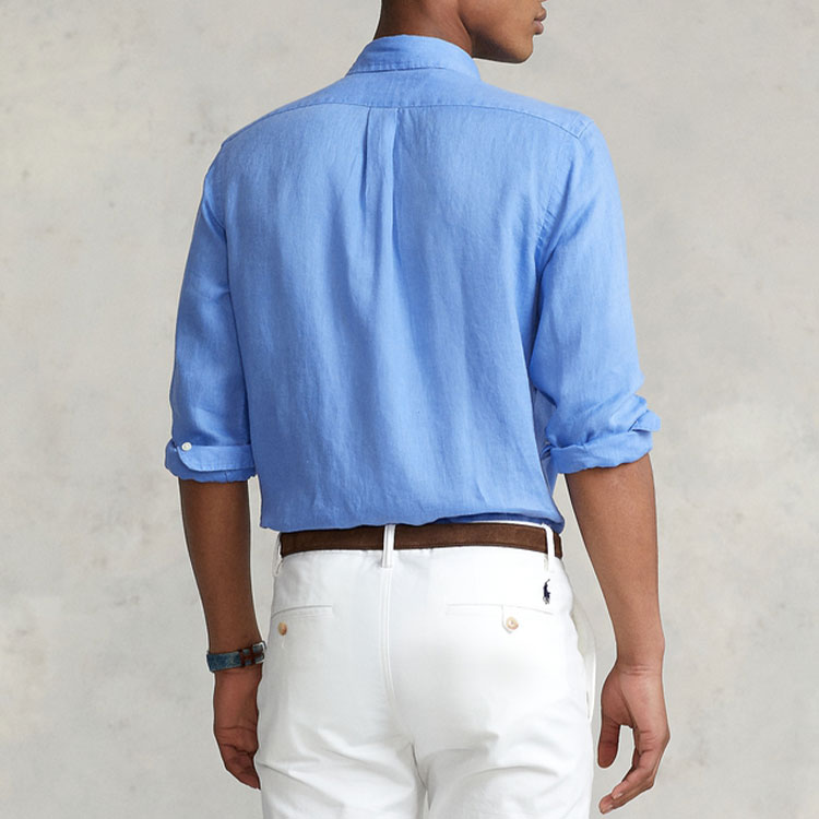 Polo Ralph Lauren SS22 Logo Shirt  - University Blue. MNPOWOV16822173-430 圖 4