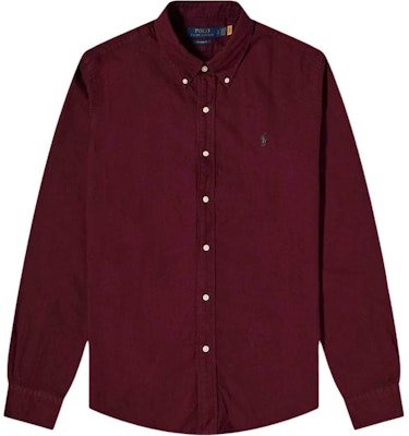 Polo Ralph Lauren SS22寬鬆款刺繡小馬長袖襯衫酒紅色 MNPOWOV16822491-600 Buy Polo Ralph Lauren SS22寬鬆款刺繡小馬長袖襯衫酒紅色 MNPOWOV16822491-600