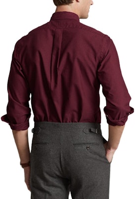 Polo Ralph Lauren SS22寬鬆款刺繡小馬長袖襯衫酒紅色 MNPOWOV16822491-600 Purchase Polo Ralph Lauren SS22寬鬆款刺繡小馬長袖襯衫酒紅色 MNPOWOV16822491-600