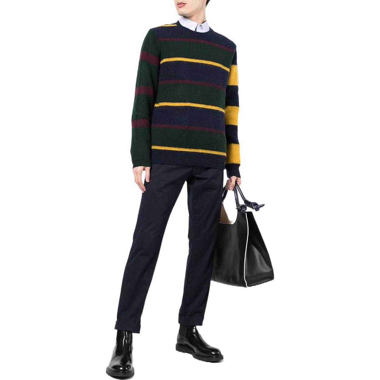 Polo Ralph Lauren SS22 Multi-Stripe Knit Wool Sweater  Blue 710849657-001 圖 3