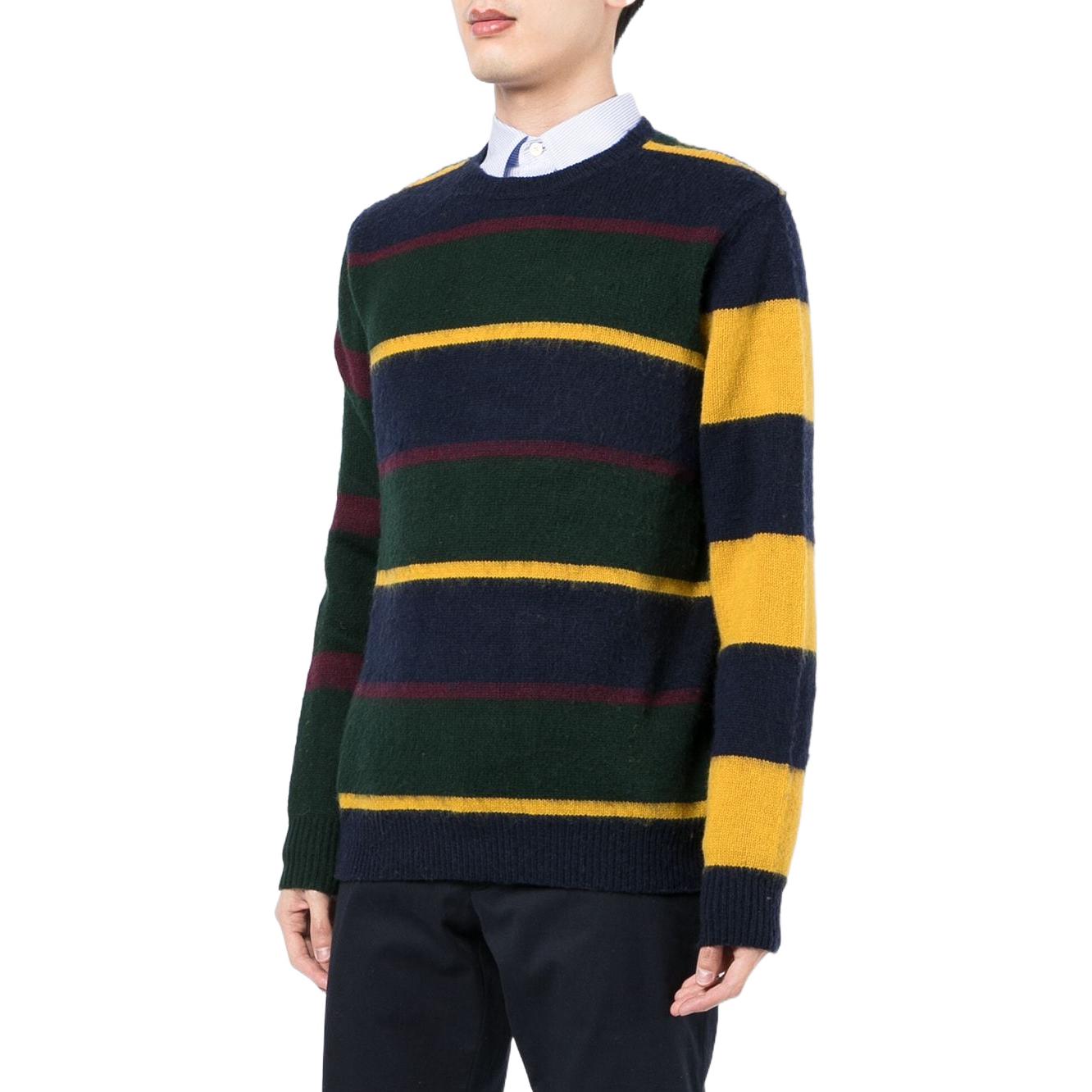 Polo Ralph Lauren SS22 Multi-Stripe Knit Wool Sweater  Blue 710849657-001 圖 4