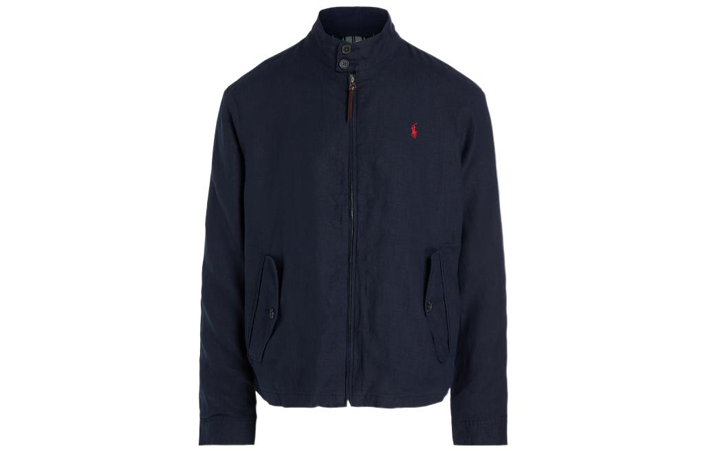 Order Polo Ralph Lauren SS22 海軍藍刺繡小馬亞麻外套 MNPOOTW16020807-410