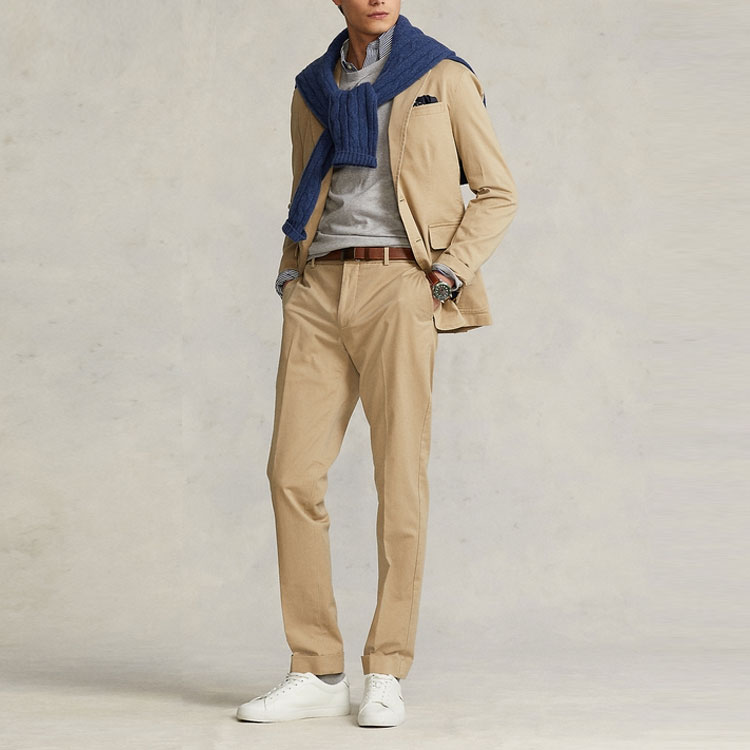 Lookbook Polo Ralph Lauren SS22 Blazer Slim-Fit Hombre Marrón MNPOSPC27620259-250