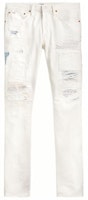 Polo Ralph Lauren SS22 Slim Fit Distressed White Denim Jeans for Men. MNPODNM10920189-100 Polo Ralph Lauren SS22 Slim Fit Distressed White Denim Jeans for Men. MNPODNM10920189-100
