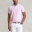 Shop Polo Ralph Lauren SS22 Slim Fit Solid Mesh Embroidered Short Sleeve Polo Pink . MNPOKNI1N821577-650